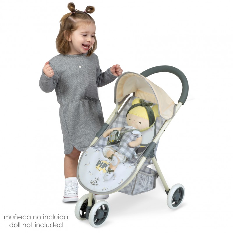 Passeggino Per Bambole Pieghevole Koala - Con Zaino, Materasso E Ruote Silenziose, Design Carino E Pratico