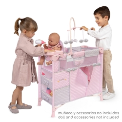 Armadio fasciatoio per bambole Sophie pieghevole con accessori DeCuevas 53075 | DeCuevas Toys