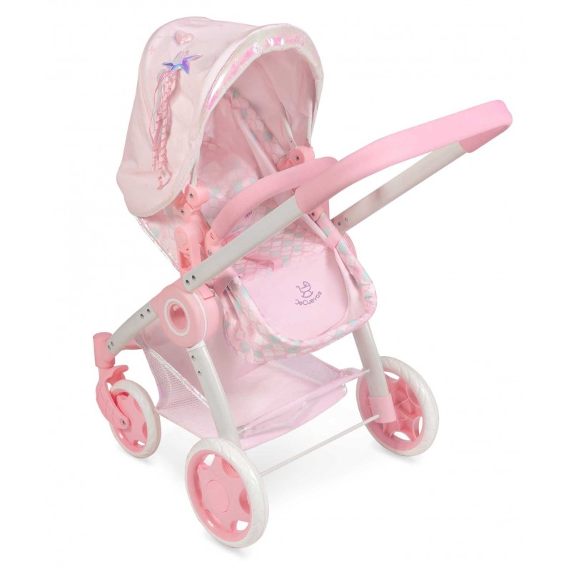 DeCuevas Sweet 3-in-1 Passeggino Pieghevole Per Bambole | Navicella E Borsa Zaino Inclusi | Gioco Di Ruolo